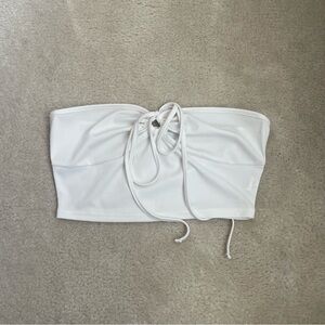 SHEIN Tie-Front Tube Top